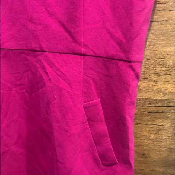 DVF HALLE' SLEEVELESS STRETCH WOVEN A-LINE DRESS - Picture 8 of 12